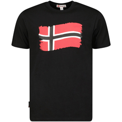 Abbigliamento Uomo T-shirt maniche corte Geographical Norway SX1078HGN-BLACK Nero