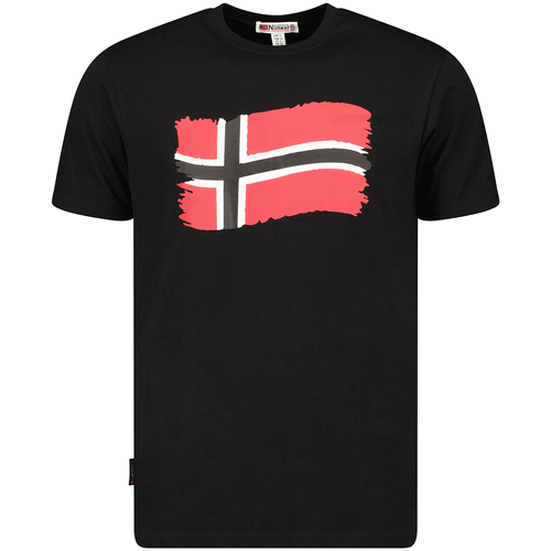 Abbigliamento Uomo T-shirt maniche corte Geographical Norway SX1078HGN-BLACK Nero