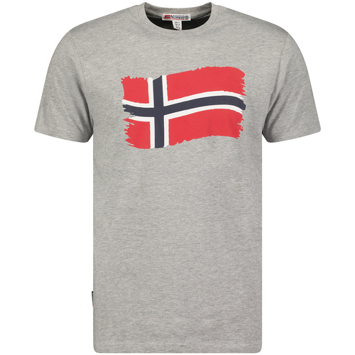 Abbigliamento Uomo T-shirt maniche corte Geographical Norway SX1078HGN-BLENDED GREY Grigio