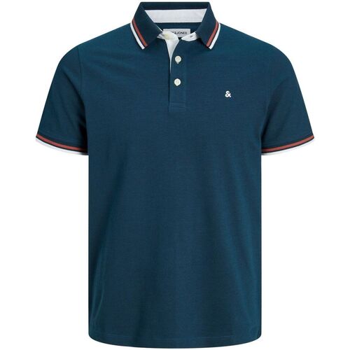 Abbigliamento Uomo T-shirt & Polo Jack & Jones 12136668 PAULOS-SAILOR BLUE Blu