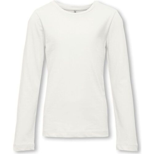 Abbigliamento Bambina T-shirt & Polo Only 15299770 NEW LS-CLOUD DANCER Beige