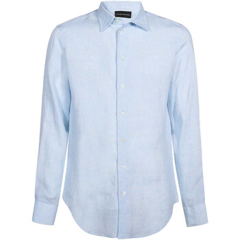 Abbigliamento Uomo Camicie maniche lunghe Emporio Armani D41SM0D10F9700 Blu