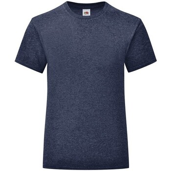 Abbigliamento Bambina T-shirts a maniche lunghe Fruit Of The Loom Iconic Blu