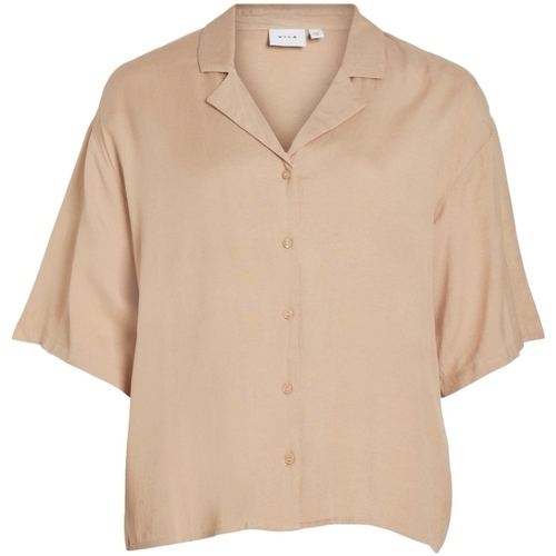 Abbigliamento Donna Top / Blusa Vila Noos Pricil Shirt - Sesame Beige