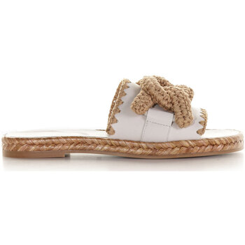 Scarpe Donna Ciabatte Tod's Sandalo in rafia Bianco