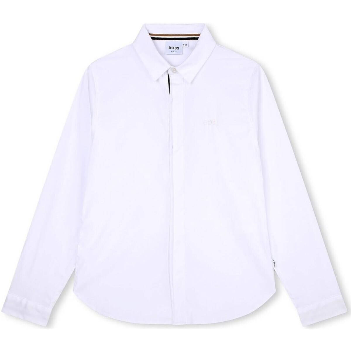 Abbigliamento Bambino Camicie maniche lunghe BOSS J25Q03 Bianco