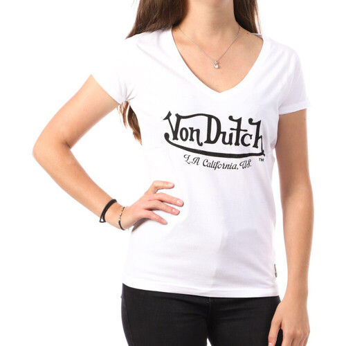 Abbigliamento Donna T-shirt & Polo Von Dutch VD/TVC/JENN Bianco
