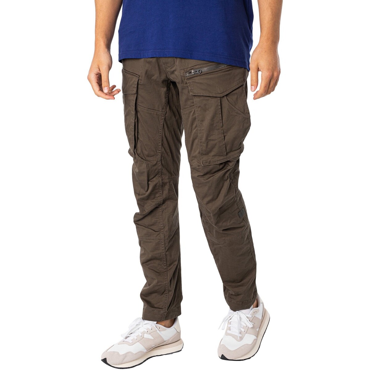 Abbigliamento Uomo Pantalone Cargo G-Star Raw Carico affusolato dritto Rovic Zip 3D Grigio