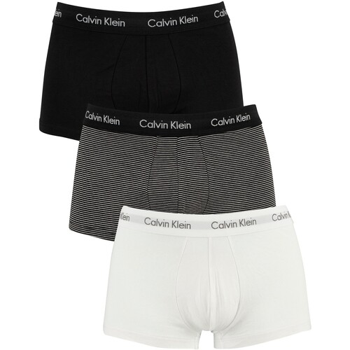 Biancheria Intima Uomo Mutande uomo Calvin Klein Jeans Tronchi Low Rise da 3 Pack Multicolore