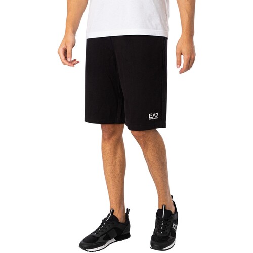 Abbigliamento Uomo Shorts / Bermuda Emporio Armani EA7 Bermuda Sweat Sheat Shorts Nero