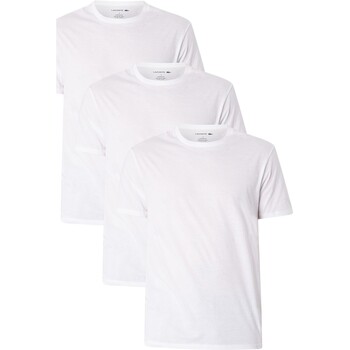 Abbigliamento Uomo T-shirt maniche corte Lacoste Maglietta da 3 pezzi Bianco