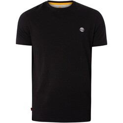 Abbigliamento Uomo T-shirt maniche corte Timberland Maglietta slim Dun River Nero