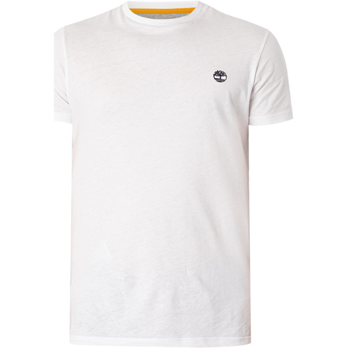 Abbigliamento Uomo T-shirt maniche corte Timberland T-shirt girocollo slim Dun River Bianco