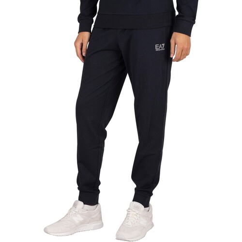 Abbigliamento Uomo Pantaloni da tuta Emporio Armani EA7 Joggers con logo piccolo Blu
