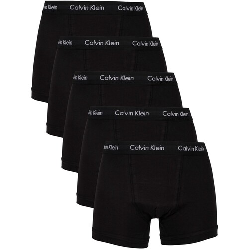 Biancheria Intima Uomo Mutande uomo Calvin Klein Jeans Tronchi da 5 pezzi Nero