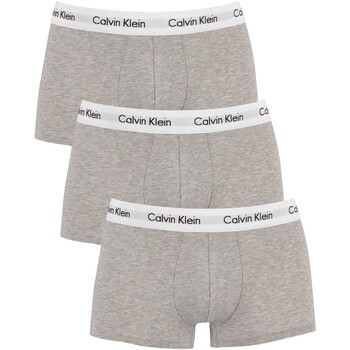 Biancheria Intima Uomo Mutande uomo Calvin Klein Jeans Tronchi Low Rise da 3 Pack Grigio