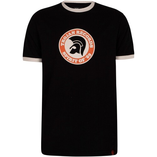 Abbigliamento Uomo T-shirt maniche corte Trojan Maglietta Spirit Of 69 Nero