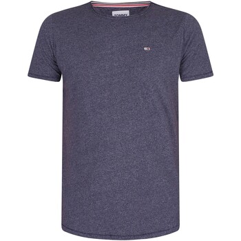 Abbigliamento Uomo T-shirt maniche corte Tommy Jeans Maglietta slim Jaspe Blu