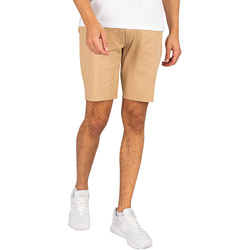 Abbigliamento Uomo Shorts / Bermuda Farah Pantaloncini chino organici Bassett Beige