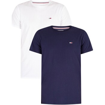 Abbigliamento Uomo T-shirt maniche corte Tommy Jeans Confezione da 2 magliette in jersey sottile Multicolore