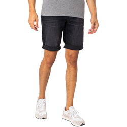 Abbigliamento Uomo Shorts / Bermuda Calvin Klein Jeans Pantaloncini di jeans sottili Nero