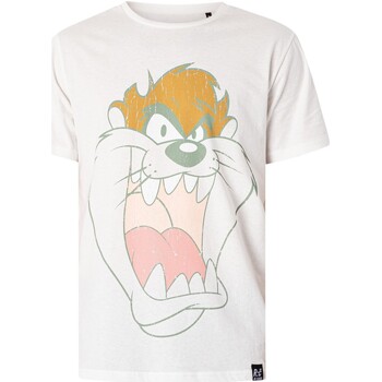 Abbigliamento Uomo T-shirt maniche corte Recovered Maglietta diavolo della Tasmania Bianco