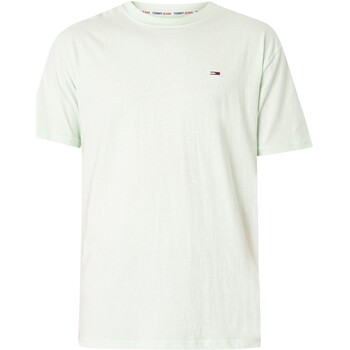 Abbigliamento Uomo T-shirt maniche corte Tommy Jeans T-shirt tinta unita classica Verde
