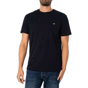 Abbigliamento Uomo T-shirt maniche corte Gant T-shirt scudo normale Nero