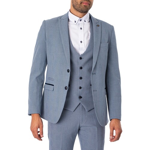 Abbigliamento Uomo Giacche / Blazer Marc Darcy Blazer a quadri Bromley Blu