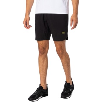 Abbigliamento Uomo Shorts / Bermuda Emporio Armani EA7 Pantaloncini Ventus 7 Box Logo Nero