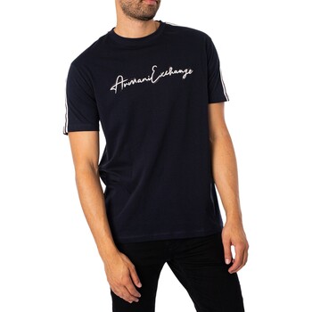 Abbigliamento Uomo T-shirt maniche corte EAX Maglietta firmata Blu