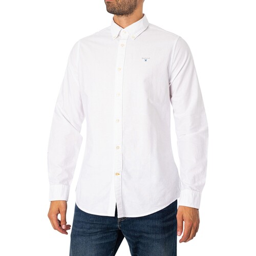 Abbigliamento Uomo Camicie maniche lunghe Barbour Camicia sartoriale Oxtown Bianco