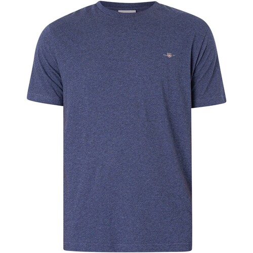 Abbigliamento Uomo T-shirt maniche corte Gant T-shirt scudo normale Blu
