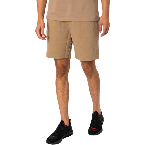 Abbigliamento Uomo Shorts / Bermuda BOSS Pantaloncini felpati Diz Marrone