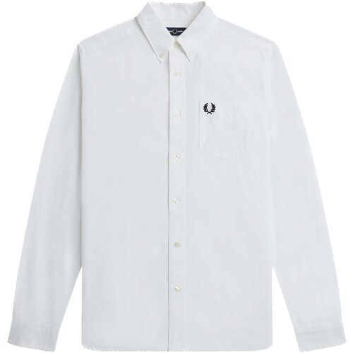Abbigliamento Uomo Camicie maniche lunghe Fred Perry Fp Oxford Shirt Bianco