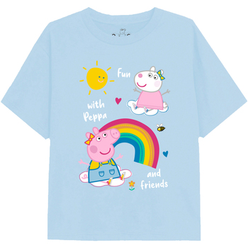 Abbigliamento Bambina T-shirts a maniche lunghe Dessins Animés  Blu