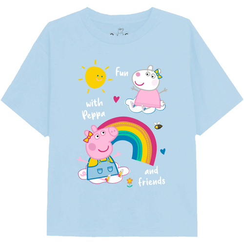 Abbigliamento Bambina T-shirts a maniche lunghe Dessins Animés Rainbows & Friends Blu