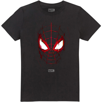 Abbigliamento Uomo T-shirts a maniche lunghe Marvel Miles Morales Nero
