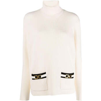 Abbigliamento Donna Maglioni Elisabetta Franchi Maglione Donna  MK70S36E2 E84 Bianco Bianco