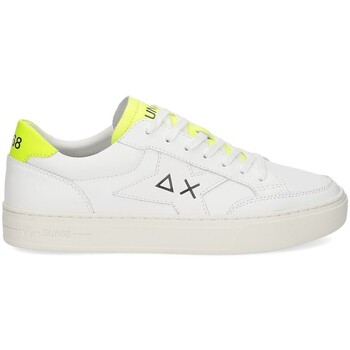 Scarpe Uomo Sneakers Sun68 Skate Z43125 bianco giallo fluo Bianco
