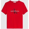 Image of T-shirt & Polo Calvin Klein Jeans IU0IU00068 LOGO T-SHIRT-XND FIERCE RED