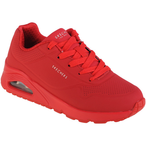 Scarpe Bambina Sneakers basse Skechers Uno Stand On Air Rosso