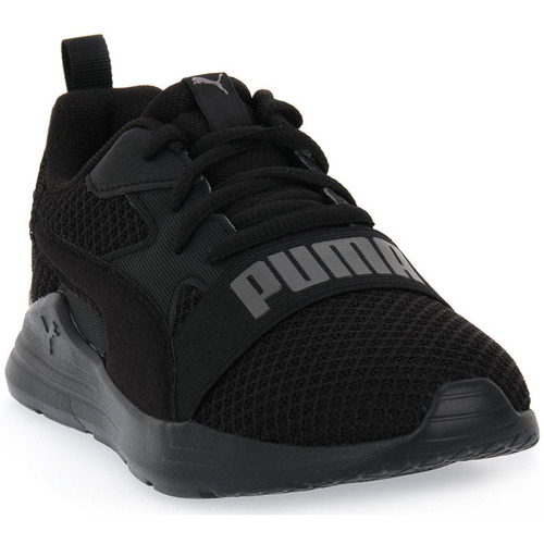 Scarpe Bambino Sneakers Puma 01 WIRED RUN PURE Nero
