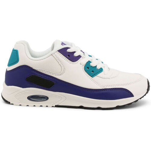Scarpe Uomo Sneakers Shone 005-001 White/Purple Bianco