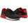 Scarpe Uomo Sneakers Shone 005-001 Black/Red Nero