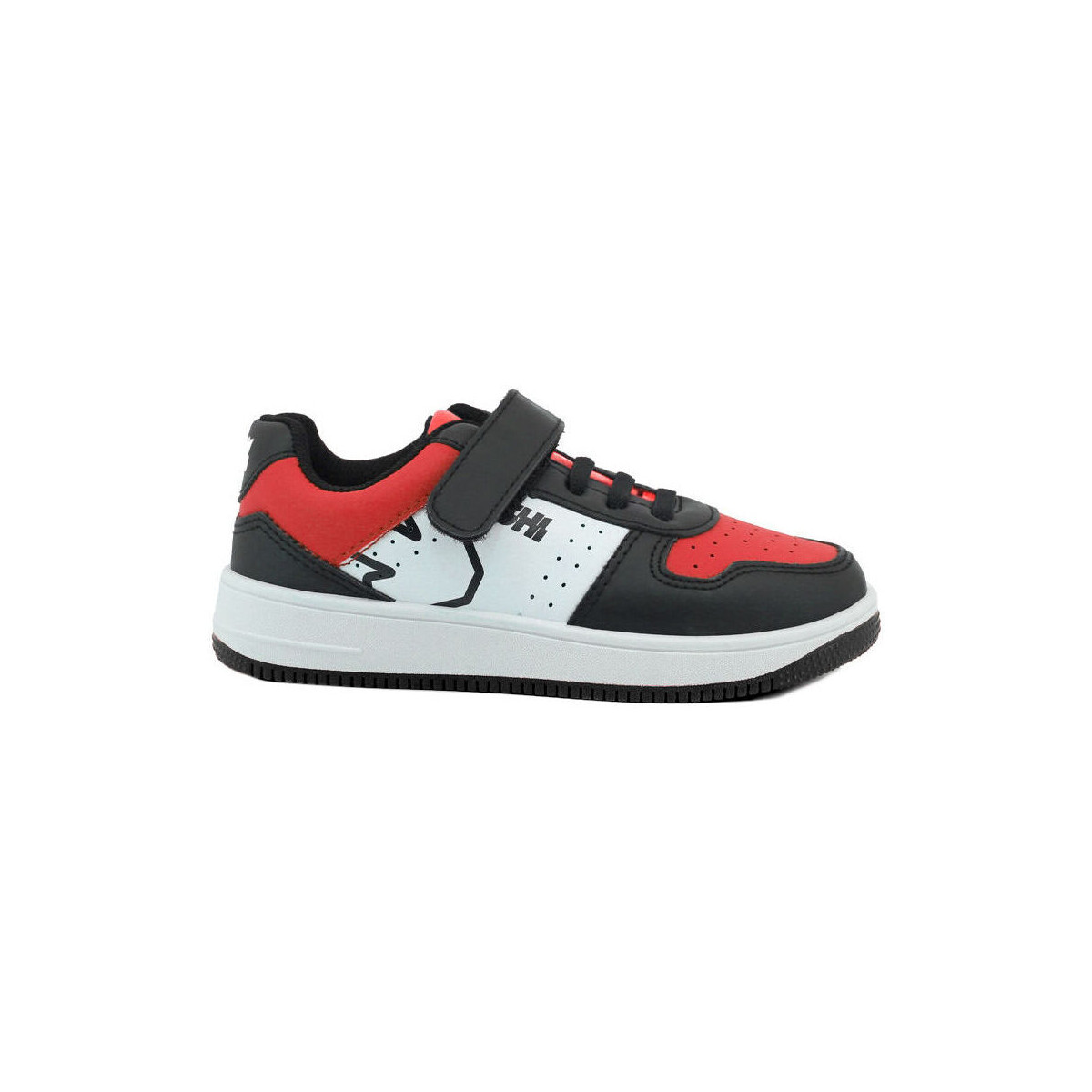 Scarpe Uomo Sneakers Shone 002-002 Black/Red Nero