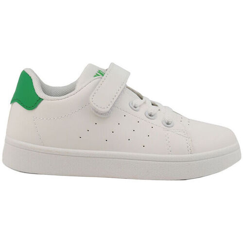 Scarpe Uomo Sneakers Shone 001-002 White/Green Bianco