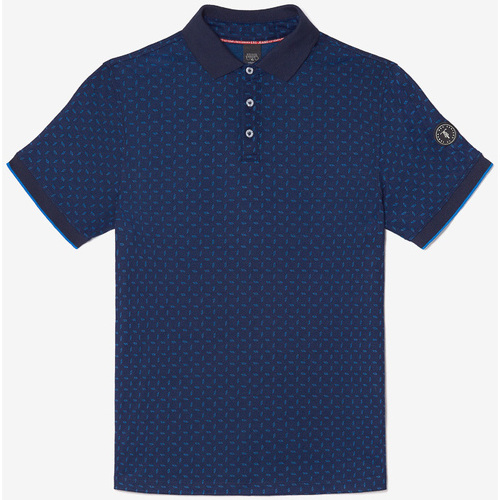 Abbigliamento Uomo T-shirt & Polo Le Temps des Cerises Polo LIVAL Blu