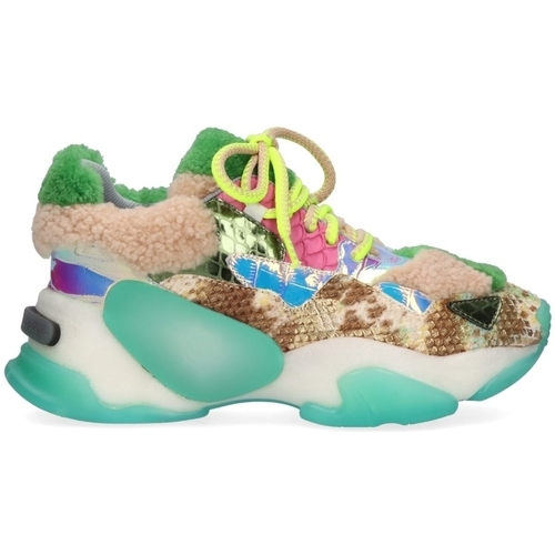 Scarpe Donna Sneakers Exé Shoes EXÉ G168-8 - Beige Green Fuschia Multicolore