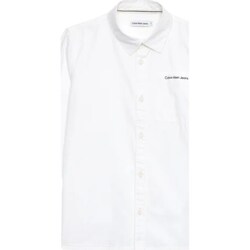 Abbigliamento Bambino Camicie maniche lunghe Calvin Klein Jeans IB0IB01737 Bianco